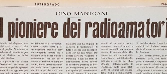 Il primo radioamatore di Grado